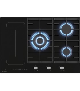 plaque mixte induction gaz 5 feux zone flex 5 foyers 90 cm
