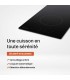 Plaque Induction Encastrable 2 Zones 3800W - Verre Noir - Booster - Prise
