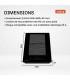 Plaque Induction Encastrable 2 Zones Flex Bridge 3500W - Verre Noir - Booster - Prise