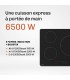 plaque induction noir mat 3 foyers