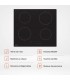 plaque induction 4 feux noir mat antirayure 4 zones