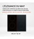 plaque induction 4 feux noir mat antirayure 4 zones