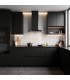 HOTTE DECORATIVE MURALE 90 CM - VERRE ET NOIR - 850 M3/H - MOTEUR BRUSHLESS A+++ COMMANDE TACTILE ET GESTUELLE - BELDEKO