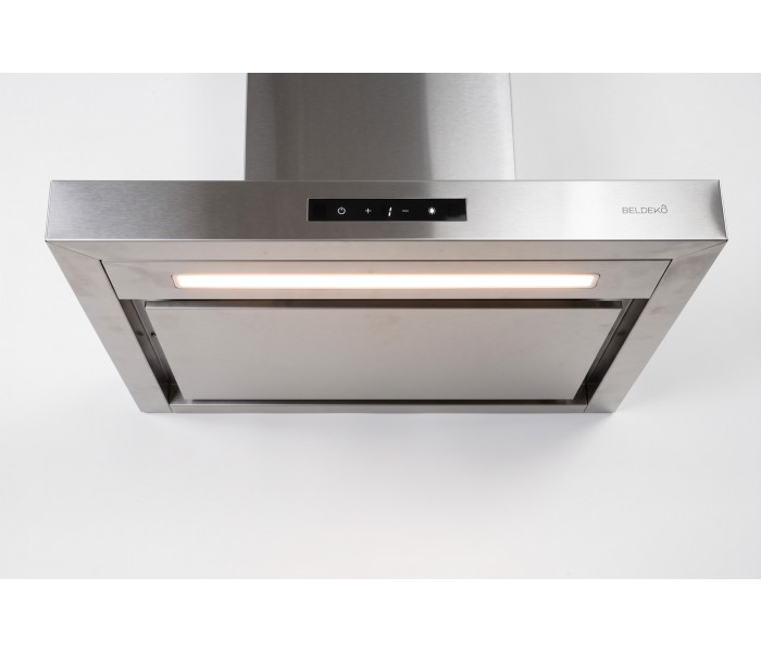 Hotte box 60 cm inox puissante eclairage led silencieuse