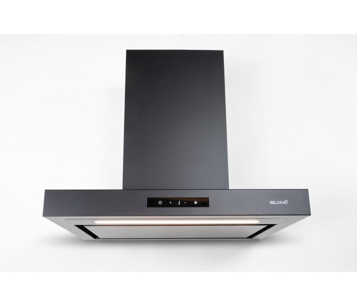 Hotte box noir 60 cm gestuelle puissante silencieuse Beldeko