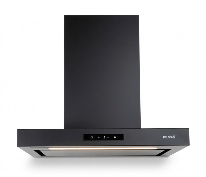 Hotte box noir 60 cm gestuelle puissante silencieuse Beldeko