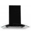 Hotte aspirante BELDEKO VERA 60 BK - verre noir 60 cm, commande gestuelle, 513 m³/h, 4 vitesses, éclairage LED, A+