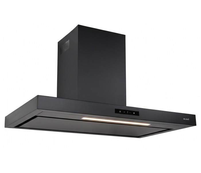 Hotte box noir 60 cm gestuelle puissante silencieuse Beldeko
