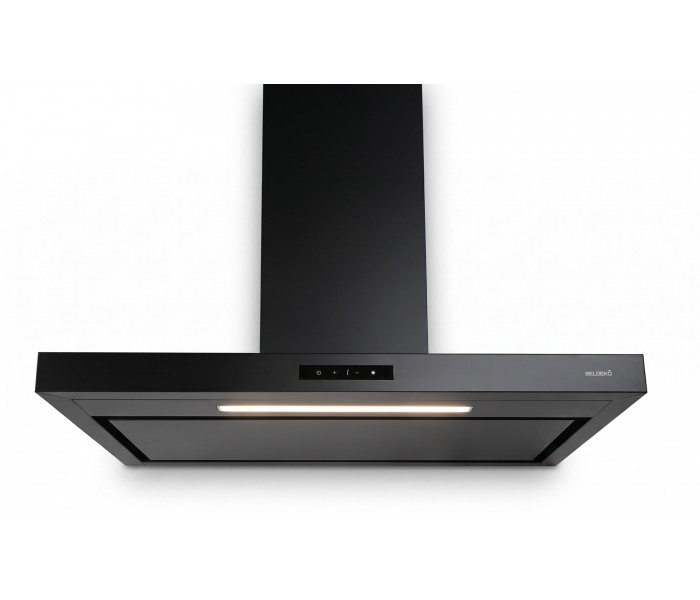 Hotte box noir 60 cm gestuelle puissante silencieuse Beldeko