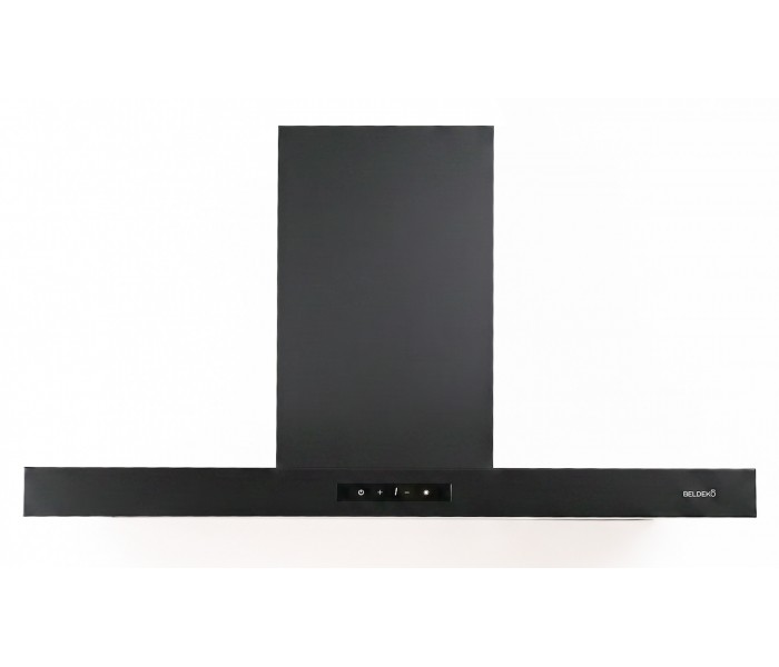 Hotte box noir 60 cm gestuelle puissante silencieuse Beldeko