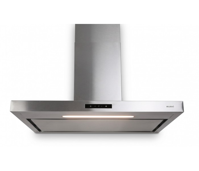 Hotte 90 cm box inox eclairage puissant a+++ ruban led