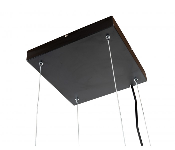 hotte ilots suspendu, noir, ronde, eclairage puissant, telecommande
