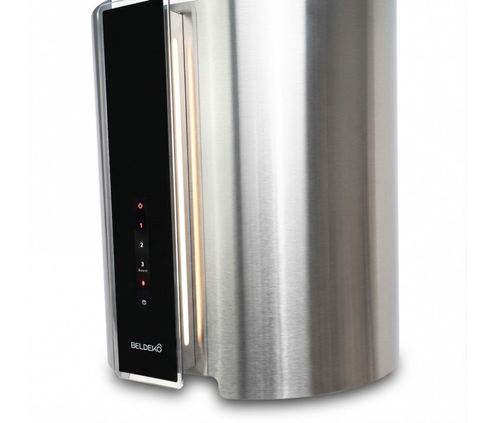 hotte ilots suspendu, Inox, ronde, eclairage puissant, telecommande