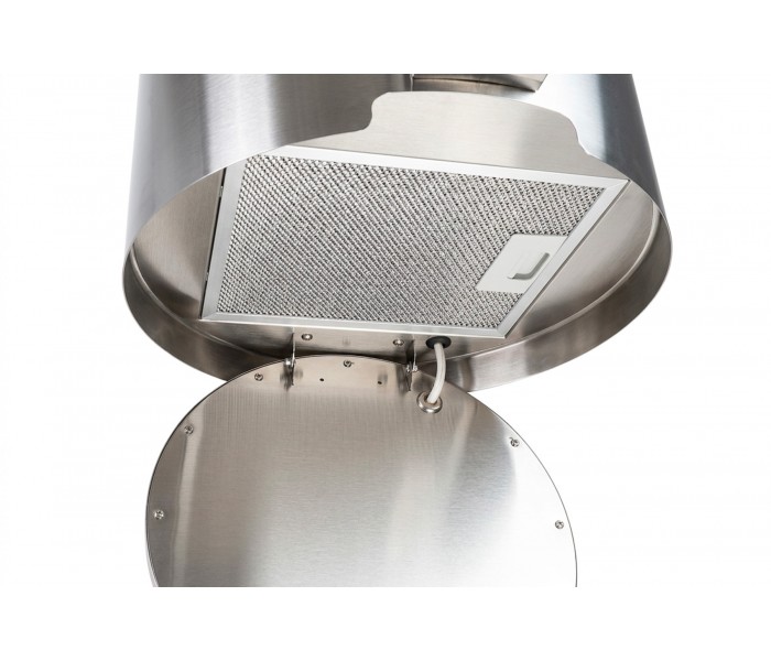 hotte ilots suspendu, Inox, ronde, eclairage puissant, telecommande