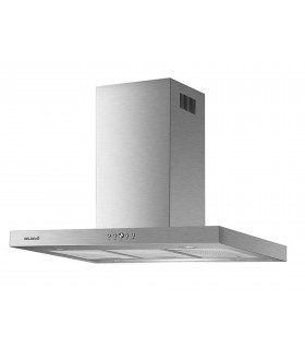 Hotte îlot aspirante 90 cm INOX, Minuteur, Débit 553 m³-h, 3 vitesses, BELDEKO, NODOSA 90